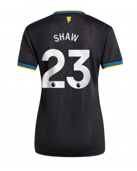 Manchester United Luke Shaw #23 Maglia Gara Terza Repliche 2025-26 Donna Maniche Corte